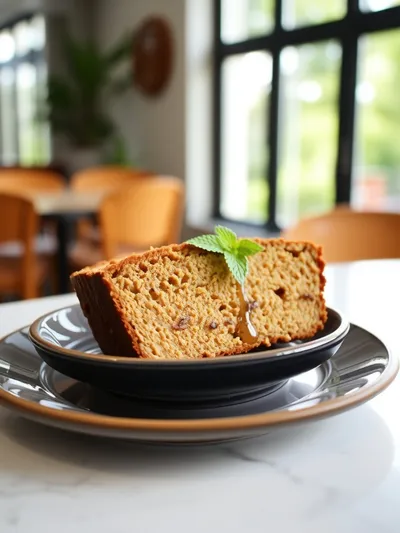 One Bowl Banana Bread - ready to serve
