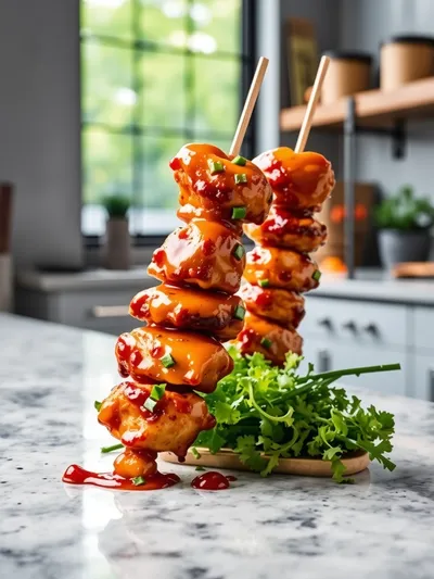 Bang Bang Chicken Skewers