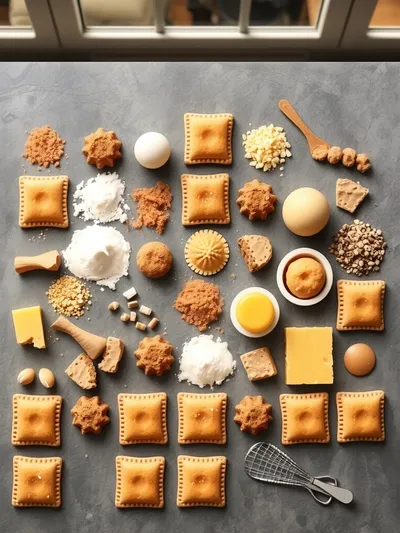 Brown Sugar Pop Tart Cookies - ingredients preparation