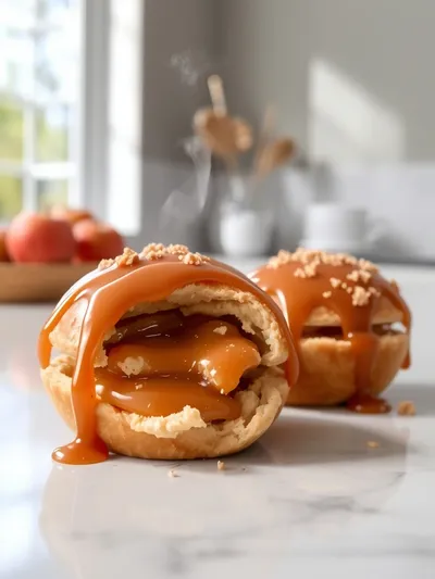 Simple Caramel Apple Pie Bombs