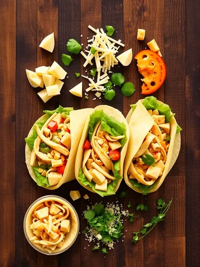 Cheesy Garlic Chicken Wraps – Quick Low Carb Delight - ingredients preparation