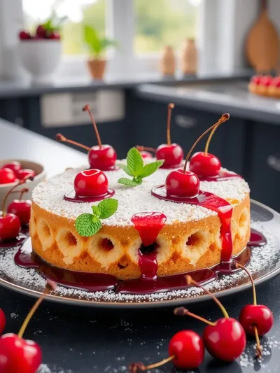 Cherry Poke Cake Recipe – Dreamy Delight - ready to serve
