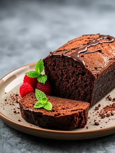 Chocolate Loaf Cake Recipe - cooking process