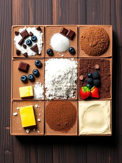 Chocolate Mousse Cake - ingredients preparation