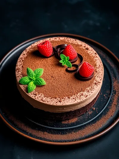 Chocolate Mousse Cake - ready to serve