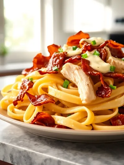 Cream Cheese Turkey Bacon Chicken Pasta