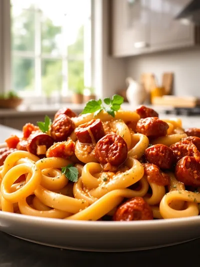 Creamy Italian Sausage Rigatoni