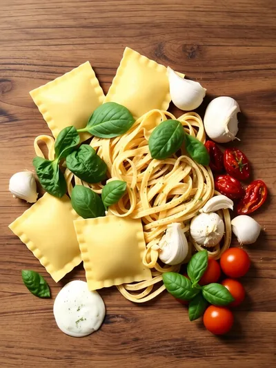 Creamy Tuscan Ravioli Recipe - ingredients preparation