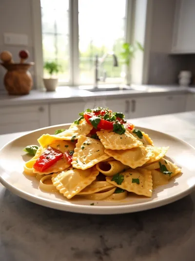 Creamy Tuscan Ravioli Recipe