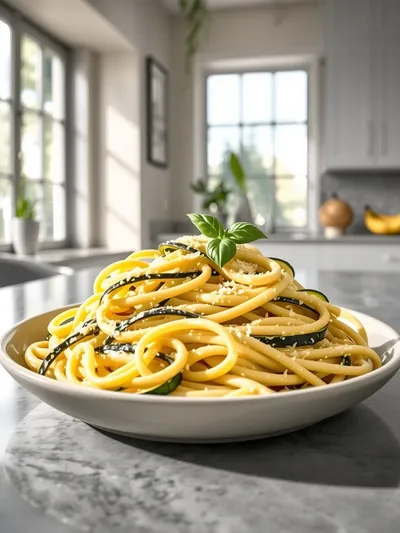 Creamy Zucchini Lemon Pasta