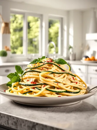Creamy Zucchini Pasta