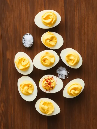 Easy Classic Deviled Eggs - ingredients preparation