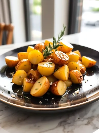 Dijon Roasted Potatoes – Quick & Easy Side Dish - ready to serve