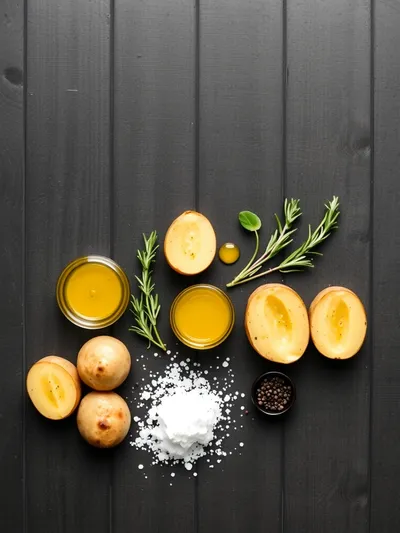 Dijon Roasted Potatoes – Quick & Easy Side Dish - ingredients preparation