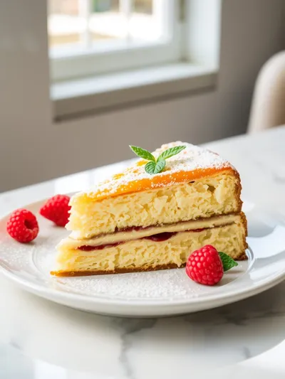 French Butter Cake - cooking process