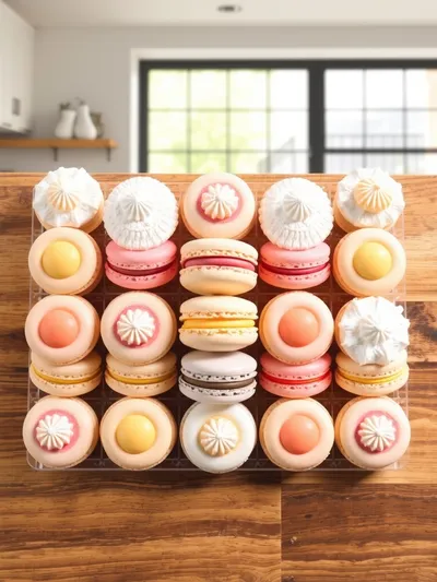 French Macarons - ingredients preparation