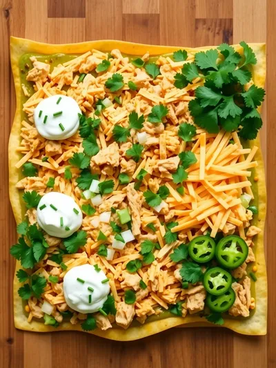 Green Chile Chicken Enchilada Casserole - ingredients preparation