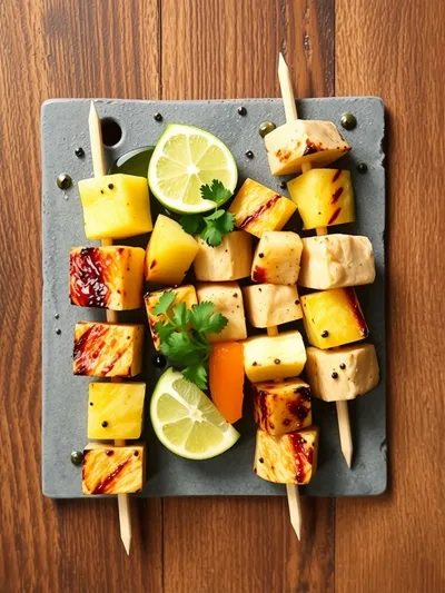 Grilled Pineapple Chicken Kabobs – Quick & Easy Dinner - ingredients preparation