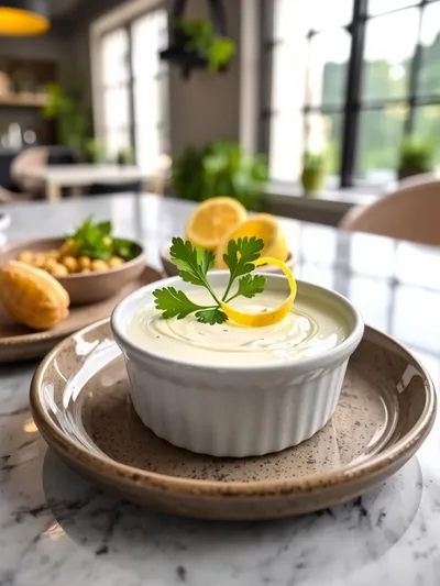 Herb Lemon Aioli – Easy Savory Dipping Sauce - ready to serve