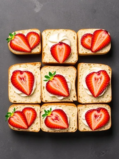 Japanese Fruit Sandwich - ingredients preparation