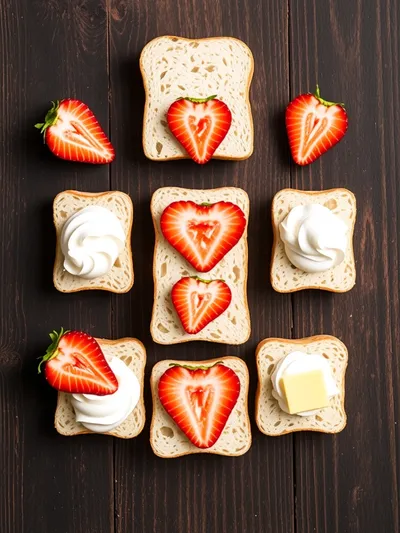 Japanese Strawberry Sandwich - cooking process