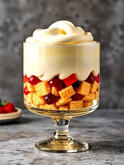 Jelly Custard Trifle Recipe