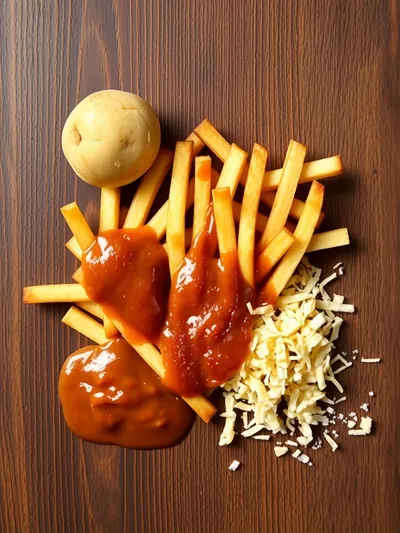 Louisiana Voodoo Fries – Gravy French Fries Copycat - ingredients preparation