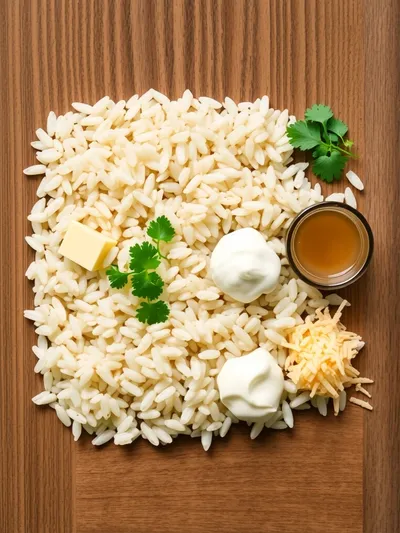 Mexican Sour Cream Rice Recipe - ingredients preparation