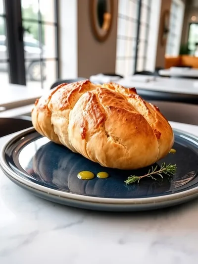 No Yeast 2-Ingredient Bread – Quick & Easy - ready to serve