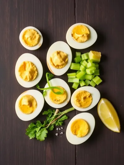 Old Fashioned Egg Salad - ingredients preparation