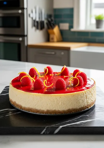 Raspberry Lemon Cheesecake