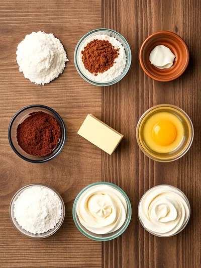 Red Velvet Cake Recipe – Classic Moist Delight - ingredients preparation