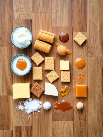 Salted Caramel Cheesecake - ingredients preparation