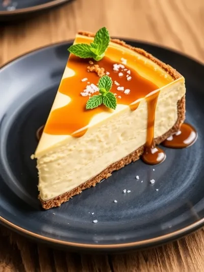 Salted Caramel Cheesecake - ready to serve