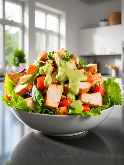Southwest Chicken Salad with Cilantro Lime Dressing