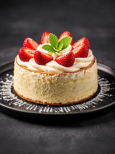 Strawberry Cream Cake – Light & Fluffy - ready to serve