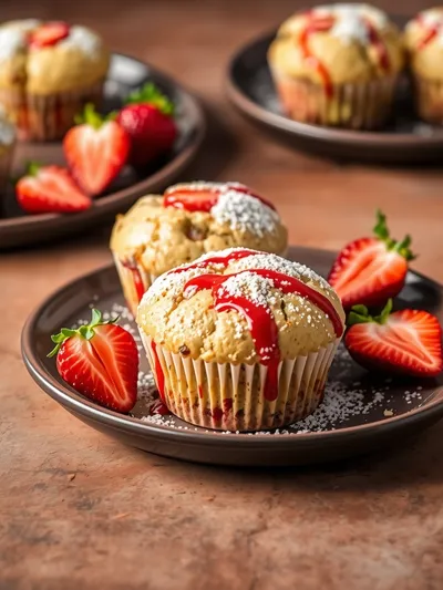 Strawberry Cream Cheese Muffins - Easy Breakfast Treat - cooking process