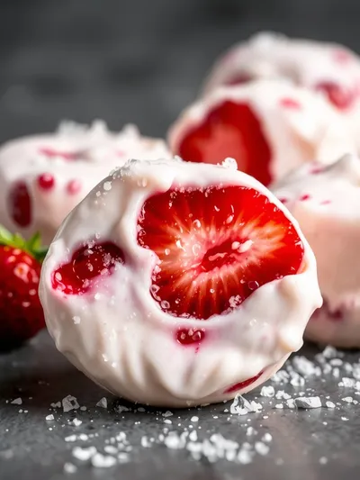 Strawberry Greek Yogurt Bites – Healthy Frozen Snack