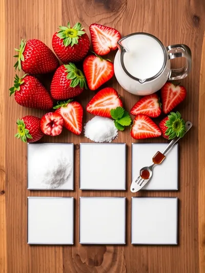 Homemade Strawberry Milk Recipe - ingredients preparation