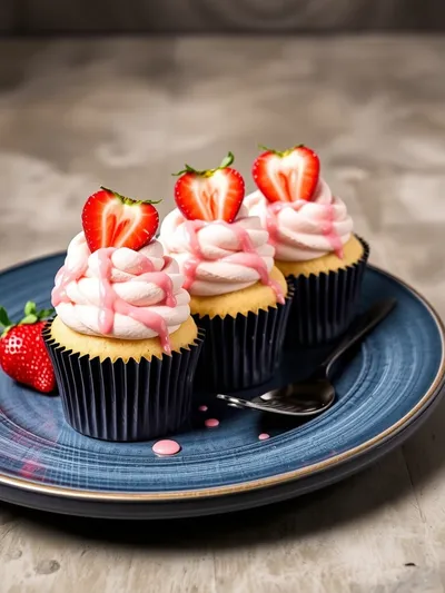 Strawberry Milkshake Cupcakes – Sweet & Creamy - ready to serve