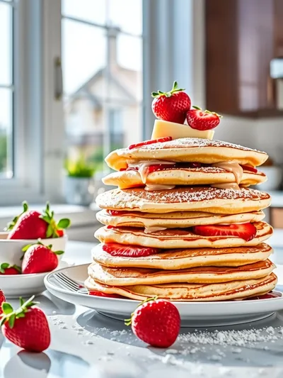 Easy Strawberry Pancakes in 30 Minutes