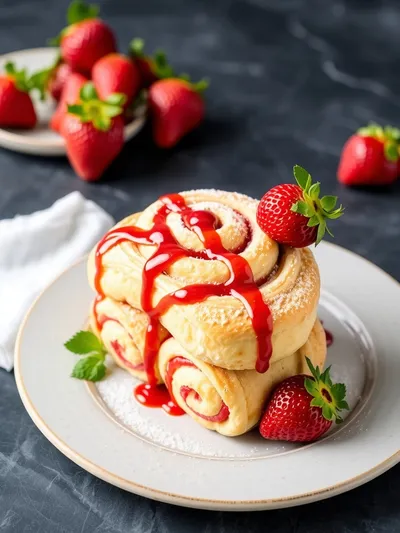 Ultimate Strawberry Rolls - cooking process