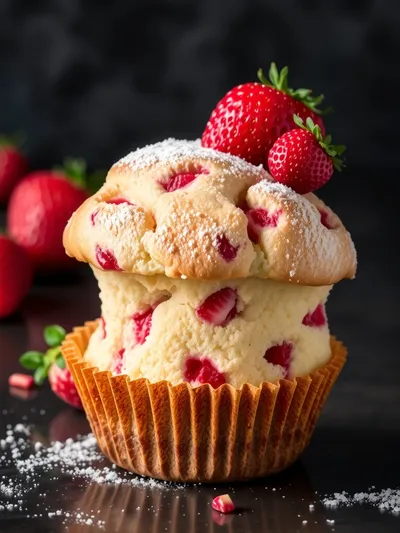 Strawberry Shortcake Muffins – Easy & Tasty