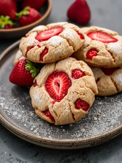 Strawberry Sugar Cookies – Soft Chewy Treat