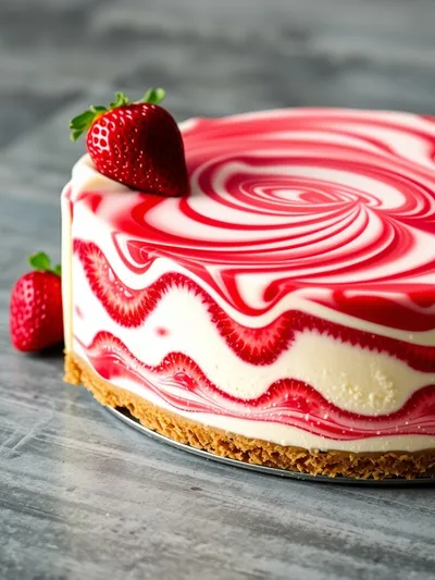 Strawberry Swirl Cheesecake Recipe
