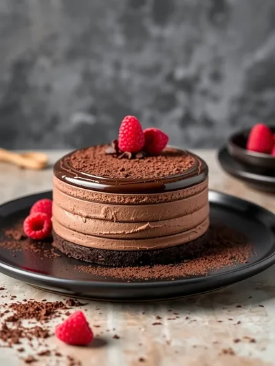 Triple Chocolate Mousse Cake - cooking process