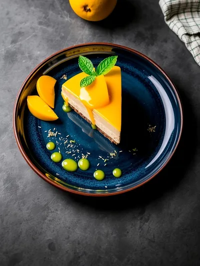 Tropical Mango Cheesecake Bliss - ready to serve