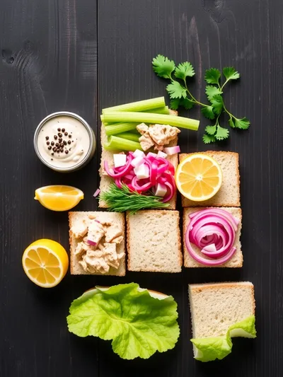 Tuna Salad Sandwich – Easy Best Tuna Salad Recipe - ingredients preparation