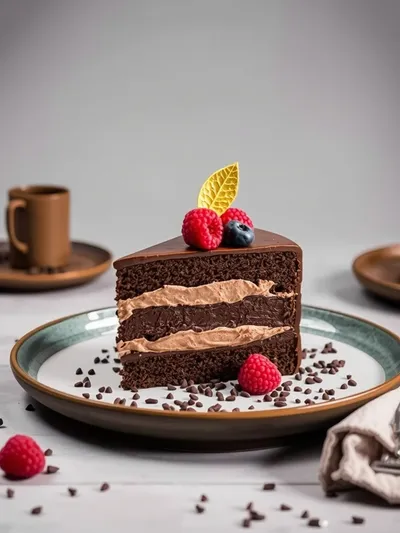 Decadent Tuxedo Cake – Triple Chocolate Mousse - cooking process