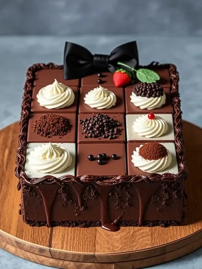 Decadent Tuxedo Cake – Triple Chocolate Mousse - ingredients preparation